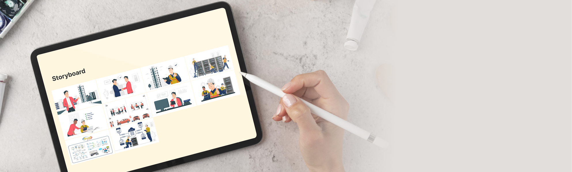 Trust Global Services 2D Explainer Video